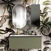 Leroy Merlin Mobile bagno sospeso con lavabo L 120 x H 40 cm verde salvia 1 cassetto per vasca centrale Pixel