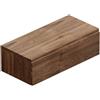 Leroy Merlin Mobile da bagno sospeso sotto lavabo Step L 100.3 x H 30 x P 46 cm noce cannettato, 2 cassetti dx,lavabo non incluso