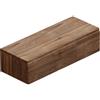 Leroy Merlin Mobile da bagno sospeso sotto lavabo Step L 120.3 x H 30 x P 46 cm noce cannettato, 2 cassetti