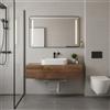 Leroy Merlin Mobile da bagno sospeso sotto lavabo Step L 120.3 x H 30 x P 46 cm noce cannettato, 2 cassetti