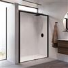 Leroy Merlin Porta doccia scorrevole sx L 167-171 cm x H 200 cm, per nicchia in vetro trasparente SP. 8 mm, profilo nero