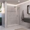 Leroy Merlin Porta doccia L 157-160 cm x H 200 cm, per nicchia in vetro trasparente SP. 8 mm, profilo argento