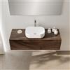 Leroy Merlin Mobile da bagno sospeso sotto lavabo Step L 120.3 x H 30 x P 46 cm noce cannettato, 1 cassetto,lavabo non incluso