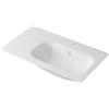 Leroy Merlin Lavabo a incasso rettangolare vasca a destra L 80.5 x H 15 x P 46 cm in resina bianco opaco