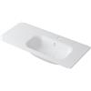 Leroy Merlin Lavabo a incasso rettangolare vasca a destra L 100.5 x H 15 x P 46 cm in resina bianco lucido