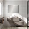 Leroy Merlin Mobile da bagno sospeso Step Rigato con top L 80.3 x H 30 x P 46 cm tortora taupe, 1 cassetto