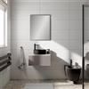 Leroy Merlin Mobile da bagno sospeso Step Rigato con top L 60.3 x H 30 x P 46 cm tortora taupe, 1 cassetto con chiusera ammortizzata