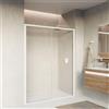 Leroy Merlin Porta doccia L 167-171 cm x H 200 cm, per nicchia in vetro trasparente SP. 8 mm, profilo bianco
