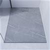 SENSEA Piatto doccia SENSEA in composito minerale di resina gelificata Neo grigio L 90 x L 120 x H 2.7 cm opaco effetto marmo