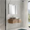 Leroy Merlin Mobile da bagno sospeso sotto lavabo Step L 100.3 x H 30 x P 46 cm rovere cannettato, 1 cassetto
