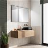 Leroy Merlin Mobile da bagno sospeso sotto lavabo Step L 120.3 x H 30 x P 46 cm rovere cannettato, 1 cassetto