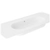 VISOBATH Lavabo a incasso rettangolare vasca centrale Ada L 121 x H 18 x P 46 cm in ceramica bianco lucido