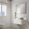 Leroy Merlin Mobile da bagno sospeso sotto lavabo Step L 100.3 x H 30 x P 46 cm bianco cannettato, 1 cassetto
