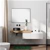 Leroy Merlin Mobile da bagno sospeso sotto lavabo Step L 100.3 x H 30 x P 46 cm bianco cannettato, 2 cassetti a destra il grande ,lavabo non incluso