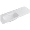 Leroy Merlin Mobile bagno sospeso con lavabo olmo e grigio carbone 2 cassetti per vasca a sinistra Pixel