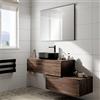 Leroy Merlin Mobile da bagno sospeso Step Liscio con top L 80.3 x H 30 x P 46 cm noce walnut, 1 cassetto,lavabo non incluso
