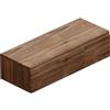 Leroy Merlin Mobile da bagno sospeso Step con top L 120.3 x H 30 x P 46 cm noce walnut liscio, 2 cassetti, lavabo non incluso