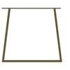 STEELMI Gamba per mobili Trapezio STEELMI in acciaio bronzo opaco L 80 x P 8 x H 71 cm