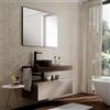 Leroy Merlin Mobile da bagno sospeso sotto lavabo Step sinistro L 100.3 x H 30 x P 46 cm tortora taupe, 2 cassetti