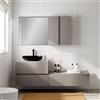 Leroy Merlin Mobile da bagno sospeso Step con top L 80.3 x H 30 x P 46 cm tortora taupe liscio, 1 cassetto , lavabo non incluso
