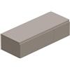 Leroy Merlin Mobile da bagno sospeso Step con top L 120.3 x H 30 x P 46 cm tortora taupe liscio, 2 cassetti, lavabo non incluso