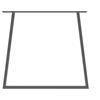 STEELMI Gamba per mobili Trapezio STEELMI in acciaio grigio opaco L 80 x P 8 x H 71 cm