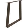 STEELMI Gamba per mobili Trapezio STEELMI in acciaio bronzo opaco L 80 x P 8 x H 71 cm