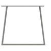 STEELMI Gamba per mobili STEELMI Trapezio in acciaio lucido L 80 x P 8 x H 71 cm