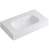 Leroy Merlin Lavabo a incasso rettangolare vasca centrale L 90.5 x H 15 x P 46 cm in resina bianco lucido