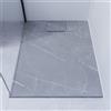 SENSEA Piatto doccia SENSEA in composito minerale di resina gelificata grigio L 70 x L 100 x H 2.7 cm