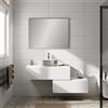 Leroy Merlin Mobile da bagno sospeso Step Liscio con top L 80.3 x H 30 x P 46 cm bianco, 1 cassetto,lavabo non incluso