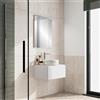 Leroy Merlin Mobile da bagno sospeso Step Liscio con top L 60.3 x H 30 x P 46 cm bianco, 1 cassetto, lavabo non incluso