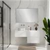 Leroy Merlin Mobile da bagno sospeso Step con top L 120.3 x H 30 x P 46 cm bianco liscio, 1 cassetto