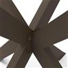 STEELMI Gamba per mobili STELLA STEELMI in acciaio bronzo opaco L 56 x P 55 x H 40 cm
