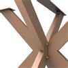 STEELMI Gamba per mobili STELLA STEELMI in acciaio rame opaco L 87 x P 90 x H 72 cm