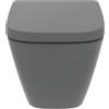 Ideal Standard Vaso WC filomuro IDEAL STANDARD i.life b, sedile escluso P 54 x L 35.5 x H 40 cm grigio / argento