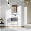 COLAVENE Mobile bagno da terra con lavabo L 50 x H 57 x P 41.5 cm frassino naturale e grigio per vasca centrale Tina