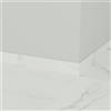 ETILE Piastrella battiscopa Always in gres porcellanato bianco lucido L 60 x H 10 cm x Sp 9 mm confezione da 9 ml