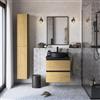 SENSEA Mobile bagno sospeso con lavabo, top incluso L 60 x H 58 x P 48.1 cm rovere liscio 2 cassetti per vasca centrale Studio