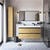 Leroy Merlin Mobile bagno sospeso con lavabo L 120 x H 58.8 x P 80 cm rovere studio