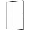 SENSEA Porta doccia scorrevole Remix2 L 120 x H 195 x P 0.6 cm in vetro vetro senza finitura / trasparente profilo nero