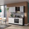 Leroy Merlin Cucina montata Amber con elettrodomestici, cappa Camino L 195 cm, DX