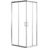 Leroy Merlin Box doccia angolare con porta scorrevole, vetro 8 mm, L 68-80 cm x L 70 cm, H 190 cm, cromo Holay