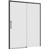 SENSEA Porta doccia scorrevole Remix2 L 140 x H 195 x P 0.6 cm in vetro vetro senza finitura / trasparente profilo nero