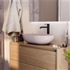 Leroy Merlin Lavabo da appoggio Sandstone ovale in cemento L 53 x H 13 x P 35 cm rosa piletta non inclusa
