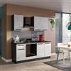 Leroy Merlin Cucina montata Dora con cappa Camino L 195 cm