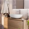 Leroy Merlin Lavabo da appoggio Sandstone ovale in cemento L 53 x H 13 x P 35 cm grigio piletta non inclusa