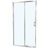 MARCO MAMMOLITI Porta doccia scorrevole L 138-142 cm x H 190 cm per nicchia in vetro trasparente SP. 6 mm, profilo lucido cromo, serie Zesk