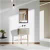 COLAVENE Mobile bagno da terra con lavabo L 50 x H 57 x P 41.5 cm frassino naturale e matera per vasca centrale Tino