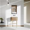COLAVENE Mobile bagno da terra con lavabo L 50 x H 57 x P 41.5 cm frassino naturale e terra per vasca centrale Tina